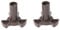 CVZJ 2Pcs l Microwave Turntable Coupler Plate Support Stand Drive Cog Tools