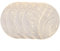 Set di 4 tovagliette decorative rotonde resistenti al calore, in PVC, misura 38 cm, per varie impostazioni (oro)