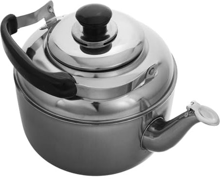 SOLUSTRE Stainless Steel Whistling Tea Kettle for Stovetop and Induction Ergonomic Handle for Kitchen Use