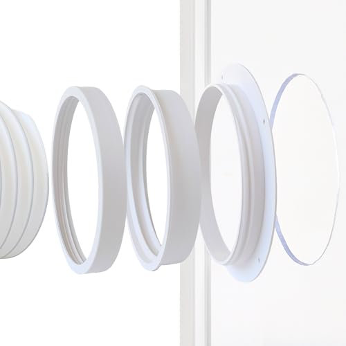 Fensterdurchführung Klimaanlage | Adapter für mobile Klimageräte mit Abluftschlauch | DIY Fensteradapter-Set | Flansch Fensterabdichtung | Hot Air Stop (150 mm + Verschlusskappe)