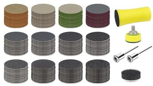 Disques En Papier Verre Abrasif 25 Mm Tax Ponçage Rond Pour Les Rouilles Efficaces Les Tâches Lissage Du Mur