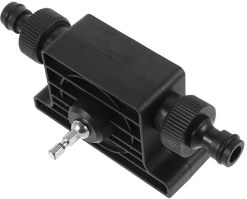 SEWACC Bomba de Transferencia para Taladro Eléctrico Bomba Manual de Agua Autocebante para Aceite y Disolventes Portátil y Segura para Uso Jardín y Hogar