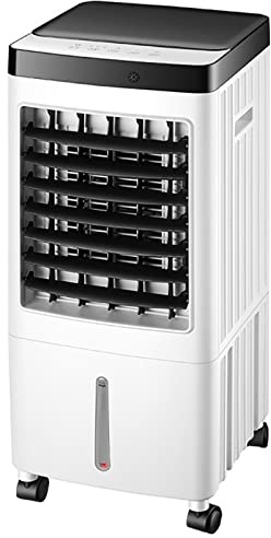 Evaporative Air Cooler 10L, 4-in-1 Cooling Fan, Humidifier with Anion Purification, Remote Control, Timer Function, 3 Speed & Mode for Home Office, Energy Class A++