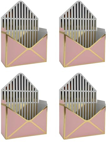Box mit Umschlag für Blumenstrauß, für moderne Verpackung, 4 Stück, leere Papier-Box für Blumenstrauß, für Freundin, Frauen, Mütter, Mädchen, Hochzeit, Geburtstag, Muttertag