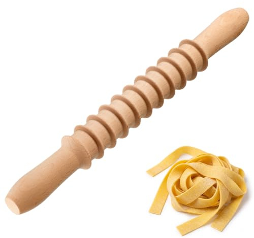 Westmark Pastaschneider Pappardelle – Ideal um selbst gemachte Pasta in gleichmäßige feine Streifen zu schneiden, ca. 15 mm Schnittbreite, Nudeln selber machen – Buchenholz