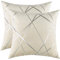 GIGIZAZA Creme Kissenbezug Samt Kissenhülle 45x45cm Deko Kissenbezüge Dekokissen Fall für Sofa Schlafzimmer Wohnzimmer 2er Set