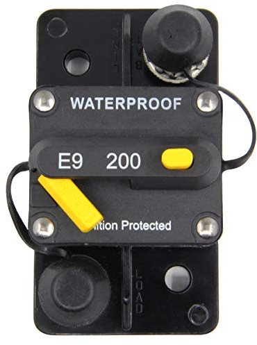 RKURCK 12V-48V DC 30A 40A 50A 60A 70A 80A 90A 100A 120A 150A 200A étanche surface-mount Disjoncteur réinitialisation manuelle pour moteurs de marine la pêche à la traîne Bateau ATV 200 Amp