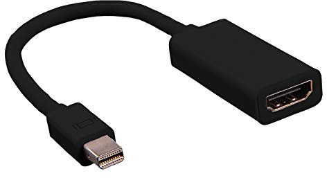 Value Mini-Display/HDMI Câble Adaptateur Fiche mâle Mini DisplayPort, Prise Femelle HDMI-A 0.15 m Noir 12.99.3130 Câble DisplayPort