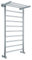 Milano Pendle Chrome Ladder Style Heated Towel Rail Heated Shelf - 994mm x 532mm