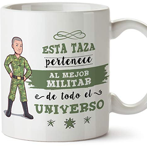 MUGFFINS Taza Soldado Hombre (Mejor del Universo) - Regalos Originales y Divertidos de Carrera Militar