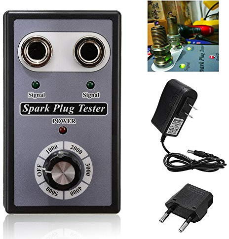 Boyfriend Cardig Zündkerzen Detektor für das Auto, Auto Zündkerzen Tester mit Doppellöchern für 12V Benzinfahrzeuge, 110V-250V, Autoreparatur