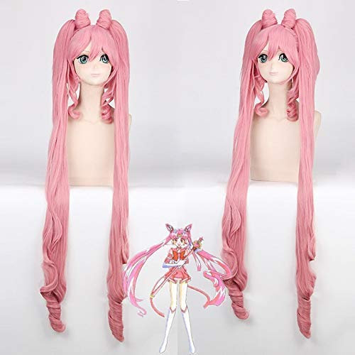 Chtom Sailor Moon Mercury Mars Jupiter Venus Uranus Neptun Pluto Saturn Chibi USA Cosplay Perücken für Halloween Party, Chibi USA Perücke