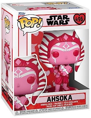 Funko Pop! Star Wars: Valentines - Ahsoka Tano - Star Wars: The Mandalorian - Figurine en Vinyle à Collectionner - Idée de Cadeau - Produits Officiels - Jouets pour Les Enfants et Adultes - TV Fans