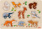 goki 57387 Steckpuzzle Waldtiere, Holzpuzzle mit 9 niedlichen Waldtieren und großen Greifknöpfen