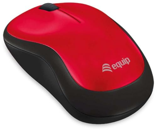 Equip 245113 Optische Maus kabellos rot mini
