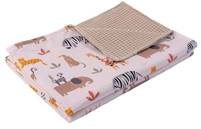 ULLENBOOM ® Babydecke 70x100 cm, Sand-Savnne (Made in EU) - Baby Decke Neugeborenen, Aus 100% OEKO TEX Baumwolle, ideal für Kinderwagen