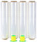 BOMEI PACK Film étirable demenagement (lot de 4) de film emballage, Transparent Cling Film 250m x 400 mm avec poignée de roulement en plastique, pour emballage et déménagement