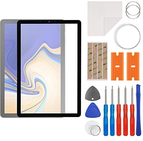 SWARK Front Screen Glass Outer Panel Lens Replacement +OCA Compatible with Samsung Galaxy Tab S4 10.5 SM-T830,SM-T835 (No LCD Screen and Touch Digitizer) with Repair Kit