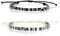 KINBOM 2pcs Bracelets de Plage, 18-36cm Réglables Bracelets de Surfeur à Cordes Boho Bracelet Chevilles Unisexe Faits à la Main Chaîne de Poignet Tressée pour Femmes Hommes (Noir, Blanc)