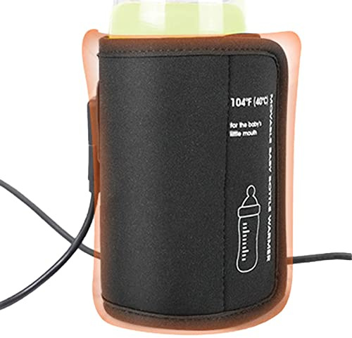 Bavokon Car Travel Bottle Warmer - USB Baby Bottle Warmer Portable Milk Travel Heater - Portable Bottle Warmer for Travel Car, Keep Baby Milk Warm