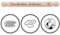 HOFMEISTER® Pizzarolle Nudelholz individuelle Gravur - personalisiertes Nudelholz mit Name und Motiv, persönliche Wunschgravur - personalisierte Geschenke Frauen Weihnachten, robust aus Holz, 40 cm