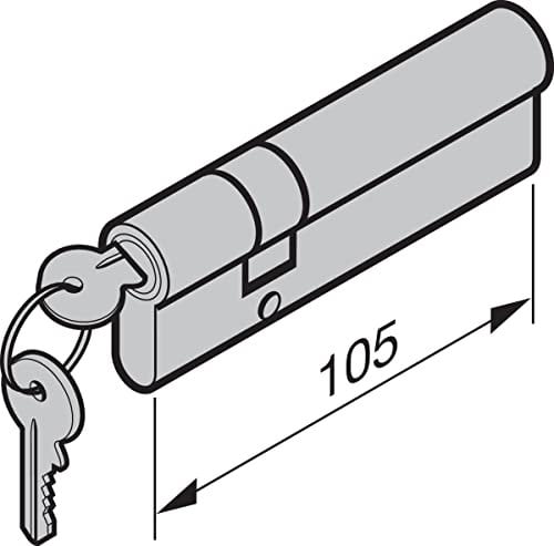 Hörmann Profilzylinder NT80, 35+70mm, verschiedenschliessend für Türen