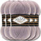 Hobby YARN Alize Superlana Klasik 5 x 100 g Türkische Premium Wolle Baumwolle und Acryl Uni Handstrickgarne Yarn Garn Strickgarn Baby zum Stricken Strickgarn (Rose Gray | 142)