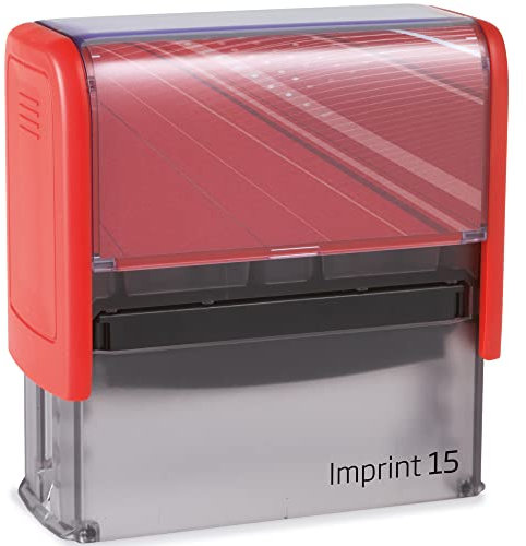 Stempel Firmenstempel Adresstempel Trodat Imprint 15 ROT mit Ihrem Wunschtext selbst gestalten 5-6 Zeilen Abdruckgröße: 70 x 25 mm