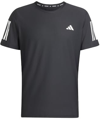 adidas Men's Own The Run Tee, Black, L