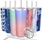 THILY Stainless Steel Vacuum Insulated Tumbler Travel Mug 26 oz Coffee Cup with 2 Lids and Straws, Splash Proof, Keep Ice Drinks Cold, Lavender Dream