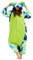 DELEY Unisex Krawattenfarbe Grün Axolotl Strampler Erwachsene Halloween Pyjamas Cosplay Tierkostüm Plüsch Homewear Nachtwäsche Overall