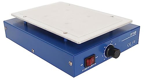 Piastra Riscaldante per Saldatura, Stazione di Saldatura Elettrica per Preriscaldamento del Microcomputer LED da 450 W, Laboratorio di Riscaldamento per Rilavorazione (Spina europea da 200 a 240 V)