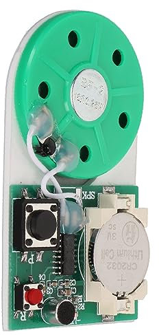 Aufnehmbares Soundmodul, 25-Sekunden-Tastensteuerung Aufnehmbares Sprach-Sound-Chip-Modul, Nehmen Sie Ihre Eigene Grußkarte auf, für Kuscheltiere, Geschenkbox