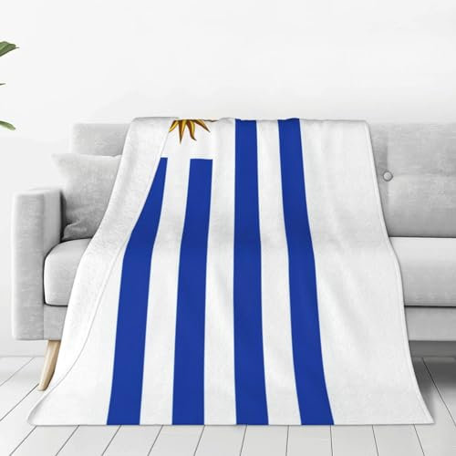 Süße Uruguay-Flagge, superweiche Überwurfdecke, 152,4 x 127 cm, für Bett, Couch, Stuhl, Camping, Wohnzimmer, Büro