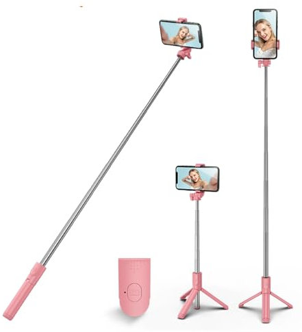 XIHAMA Selfie Stick Tripod, 4 in 1 Extendable & Portable Phone Tripod Stand with Wireless Remote Compatible with iPhone 16 15 14 pro Xs Max 8 7, Galaxy Note10/S20/S10/OnePlus 9/9 PRO etc