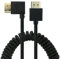 Uonecn Cable HDMI a HDMI 2.1 de alta velocidad 8K para Atomos Ninja V, cable HDMI corto trenzado en espiral retráctil para monitor Feelworld, para Sony A7iv, Z CAM E2, para cámaras Sony FS5| FS7| A7S3