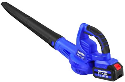 Akku Laubbläsermit Akkus und Ladegerät, 21V Kabellos Gebläse, Leichter Handbläser, batteriebetriebenes Laubbläser, elektrisches Laubbläser für Garten, Rasenpflege, Gartenarbeit, Schneeräumung