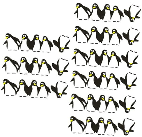 Abaodam 9 Stk Pinguin-Kühlschrankmagnet Schlafzimmer-Wanddekoration PVC- -Aufkleber pinguin sticker pinguin aufkleber abnehmbare Wanddekoration PVC-Aufkleber Kinderzimmer