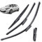 Limpiaparabrisas Delantero y Trasero Juego de escobillas de limpiaparabrisas Trasero, para Renault, para Megane 3 Hatchback Coupe 2008 - Ventana del Parabrisas 24+16+14