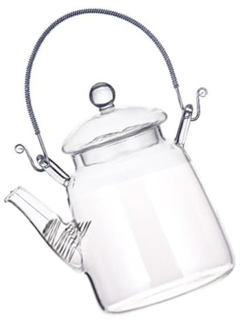 COLLBATH Tragbare Edelstahl-Glas-teekanne Transparenter Duft-teebereiter Mit Großem Fassungsvermögen Sicherer Heiztopf Für Zuhause Einfach Zu Reinigen Und Stilvolles Design