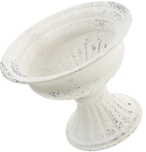 VOSAREA Roman Column Planter Delicate Artificial Flower Pot Decorative Plant Holder for Wedding Home Garden Dec
