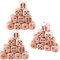 CJQRL 30 Pezzi Gioco in Legno,Dadi Color Legno 6 Lati,Dadi da Gioco in Legno Naturale,Accessori per Gioco da Tavolo Giochi di Carte