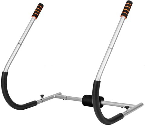 COSTWAY Foldable Ab Trainer, Core Abdominal Trainer Sit up Exercise Equipment with Padded Headrest and Handles, Abs Crunch Machine for Home Gym Fitness (Silver)