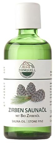 luterna Zirben-Saunaöl Zirmquell, Ovis Schafmilchseife, 100% natürlich, mit Bio-Zirbenöl, 100 ml, Wohlbefinden