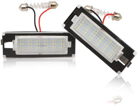 Anlseiod 2x Kennzeichenbeleuchtung für F.i.a.t Ducato Peugeot Boxer Citroen Jumper 2006-2019 Weiße LED Kennzeichenleuchte Nummernschildbeleuchtung