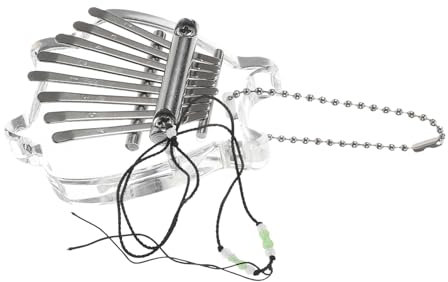 Sosoport Fingerklavier Mini Kalimba Musikinstrument Transparent Kristall Für Anfänger Tragbar Mit Zubehör Tasche