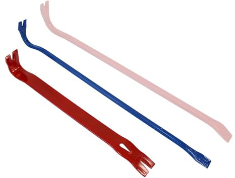 BOOMET Brecheisen 2er Set 435mm + 600mm blau · Robustes Nageleisen aus Stahl für präzises Arbeiten & effizientes Hebeln