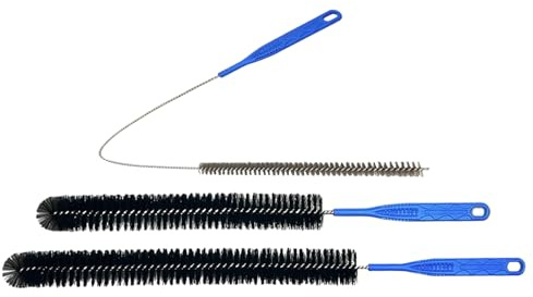 Refrigerator Coil Cleaning Brush – Stainless Steel Flexible & Bendable Cleanings Tool - Drain Brush | Anti-Clog Sewer Brushs – Long Tube Cleaner For Sink, Shower & Bathtub – Drain Hair Remover