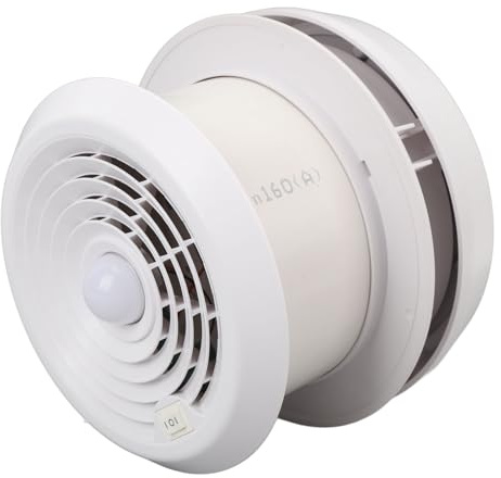 MasYosh Camper Van Roof Fan 12V Mushroom Head Extractor Fan with 2 Speeds and Lighting for Motorhome Bathroom Kitchen