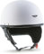 Moto Helmets® D22 „Matt White“ · Brain-Cap · Halbschale Jet-Helm Motorrad-Helm Roller-Helm · Fiberglas Schnellverschluss SlimShell Tasche M (57-58cm)